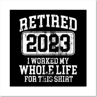 Retired 2023 Humor Short Sleeve Black Posters and Art